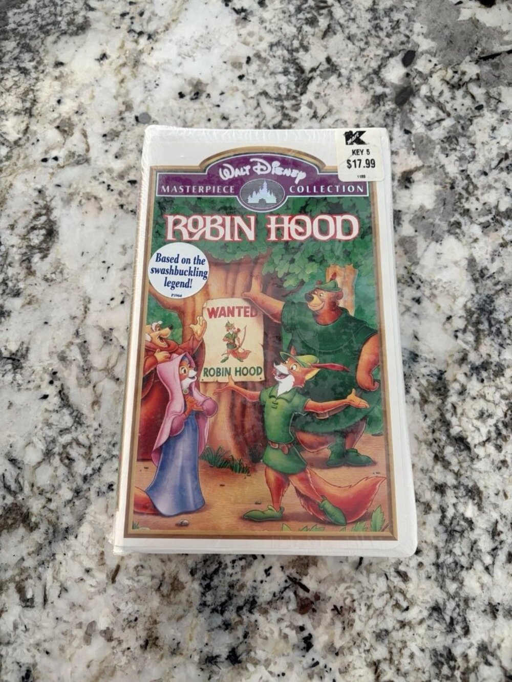 Robin Hood 1991 VHS Disney Sealed Kmart Sticker